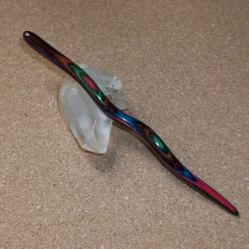 NEW! Dymondwood Tapestry Ketylo hair stick supplied in the UK by Longhaired Jewels